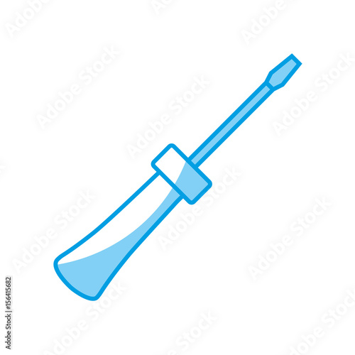 screwdriver icon, over white background. repair tool concept. vector illustration