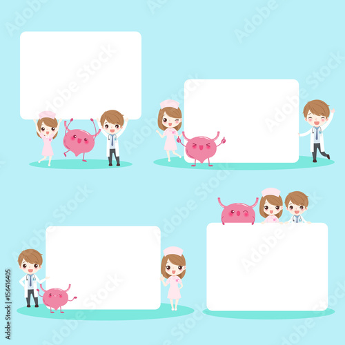 cartoon doctor with bladder