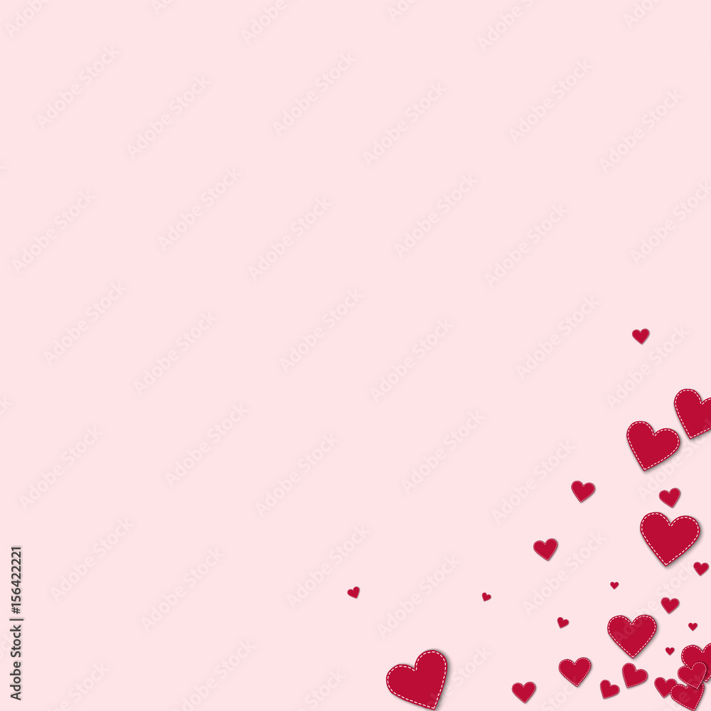 Cutout red paper hearts Abstract scattered pattern on light pink background  Vector illustration Stock Vector by ©Begin Again 157580318