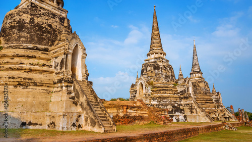 Wat Phra Si Sanphet temple in Ayutthaya Historical Park  a UNESCO world heritage site  Thailand