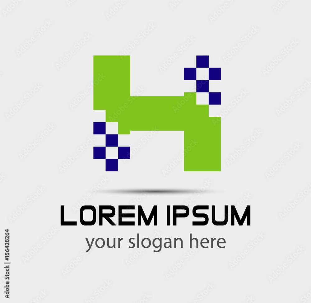 Letter H logo. Business logo vector illustration
Letter H logo. Business logo vector illustration
