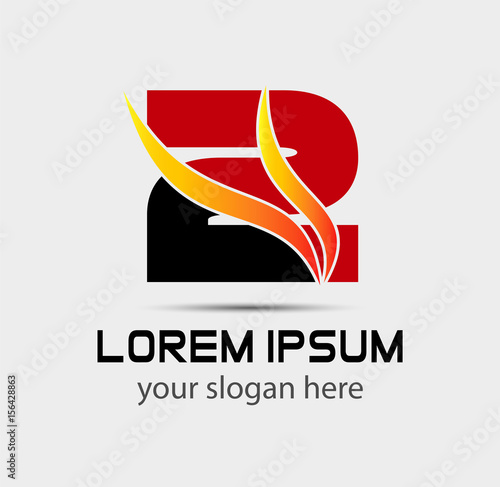 Free Download Number logo design.Number two logo.Logo 2 vector template
 - GFXLoad