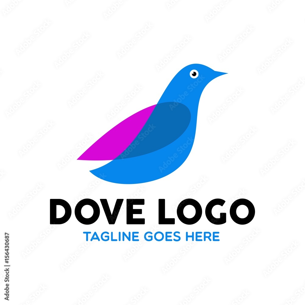 Unique Dove Logo Template Unique Dove Logo Template