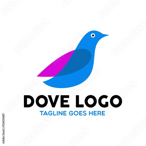 Unique Dove Logo Template