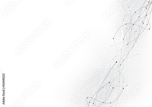 vector background abstract technology communication data Science