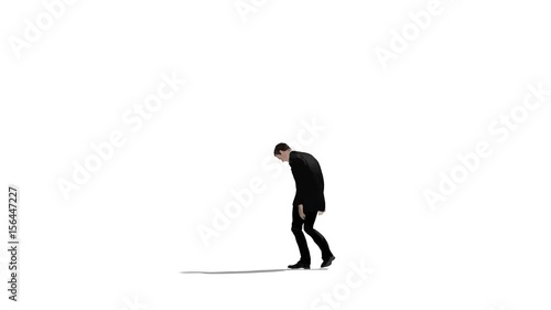 Busieness Man Sad Walk