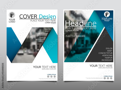 Blue flyer cover business brochure vector design, Leaflet advertising abstract background, Modern poster magazine layout template, Annual report for presentation.