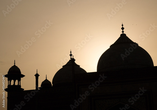 Silhouette photo of Mehman Khana of Taj Mahal,  Mehman Khana  is a drawing room  where guests are entertained in many houses in North India photo