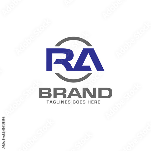 RA letter logo design vector illustration template, R letter logo vector, letter R and A logo vector, creative Letter RA letter logo