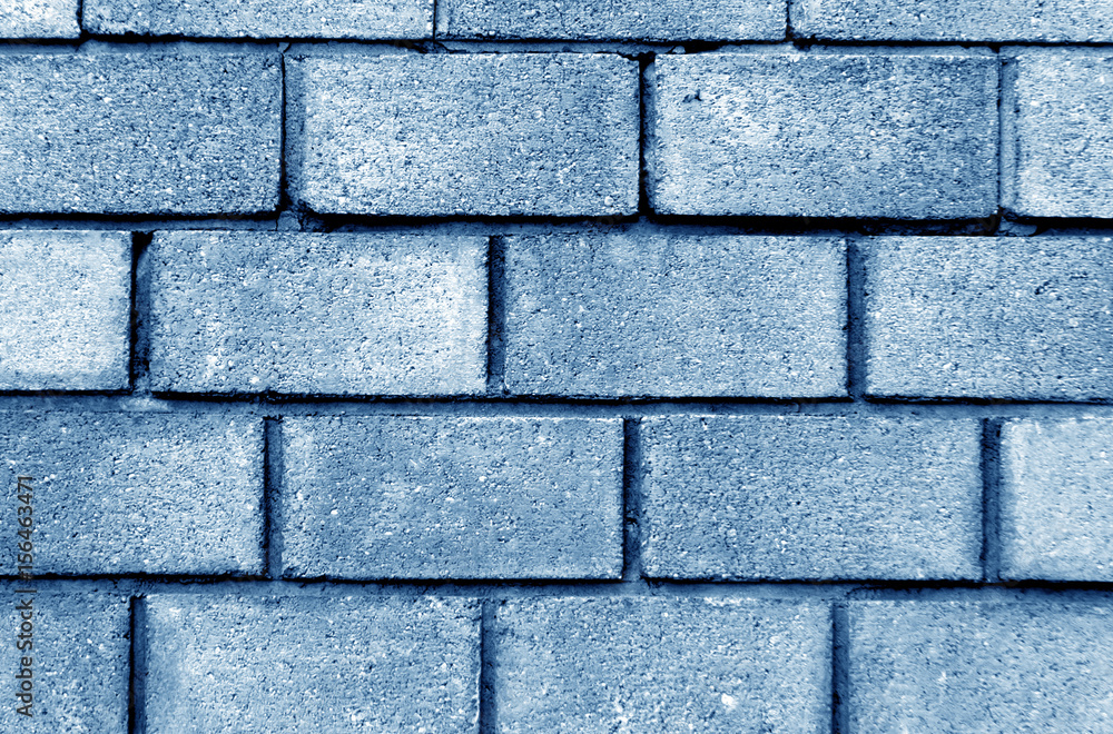 Blue color brick wall pattern. Blue color brick wall pattern.