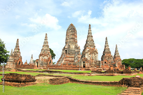 Wat Chaiwatthanaram is ancient buddhist temple, famous and major tourist attraction religious of Ayutthaya Historical Park in Phra Nakhon Si Ayutthaya Province, Thailand © doraclub