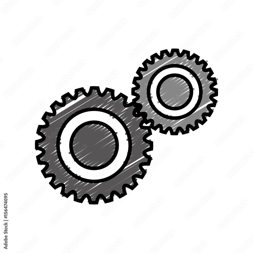 cog wheel icon over white background. vector illustration cog wheel icon over white background. vector illustration