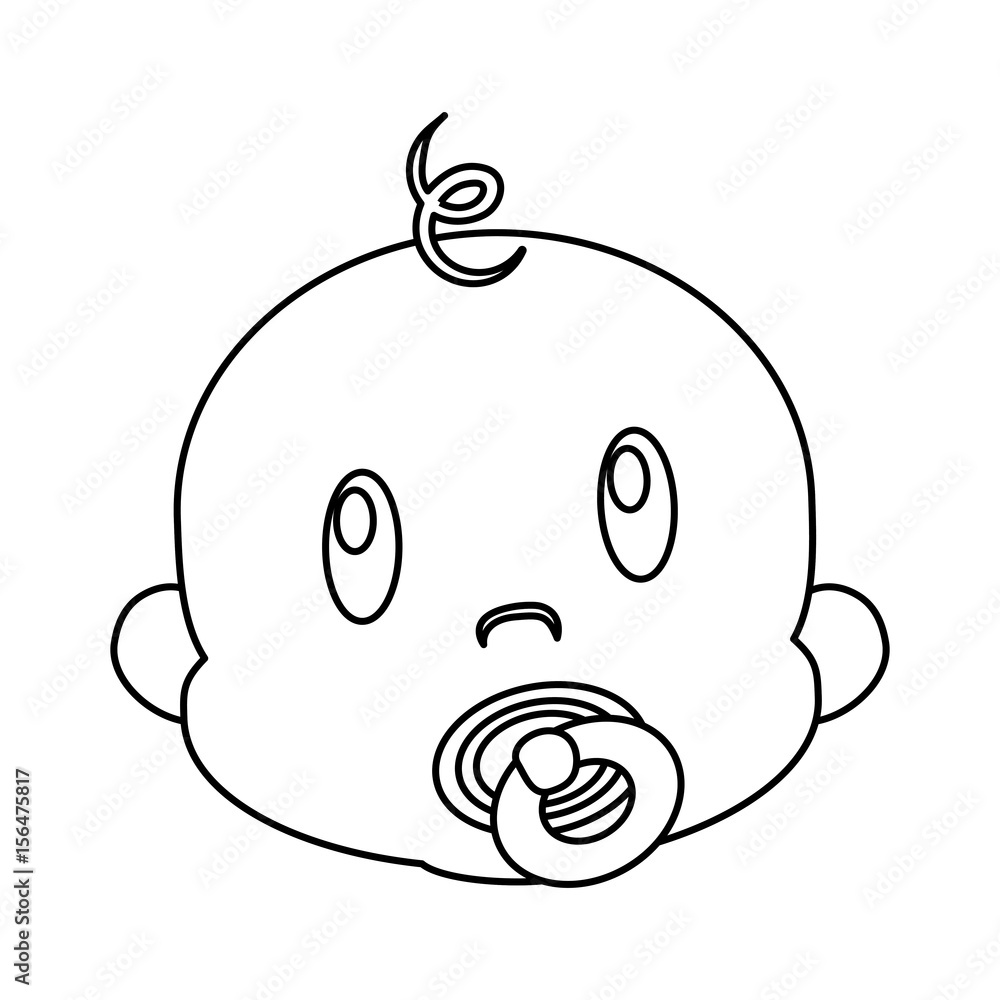 cute baby boy icon over white background. vector illustration cute baby boy icon over white background. vector illustration