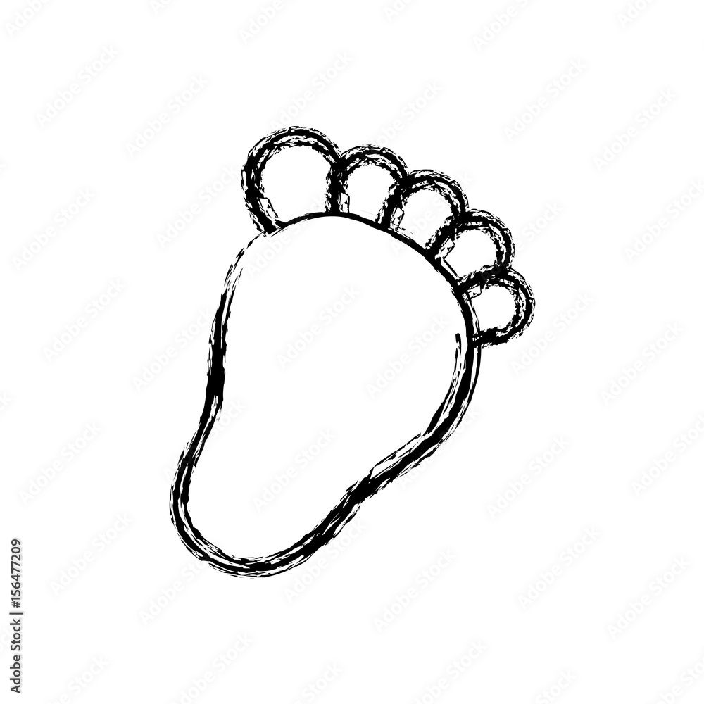 baby foot icon over white background. vector illustration baby foot icon over white background. vector illustration