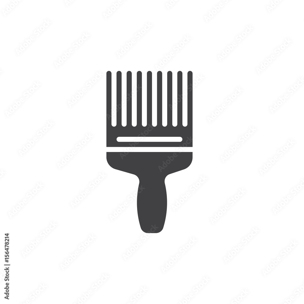 Paint brush icon vector, filled flat sign, solid pictogram isolated on white. Symbol, logo illustration. Pixel perfect