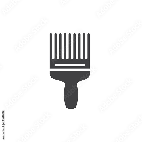 Paint brush icon vector  filled flat sign  solid pictogram isolated on white. Symbol  logo illustration. Pixel perfect