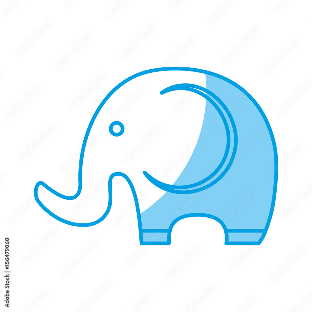 cute elephant icon over white background. vector illustration cute elephant icon over white background. vector illustration