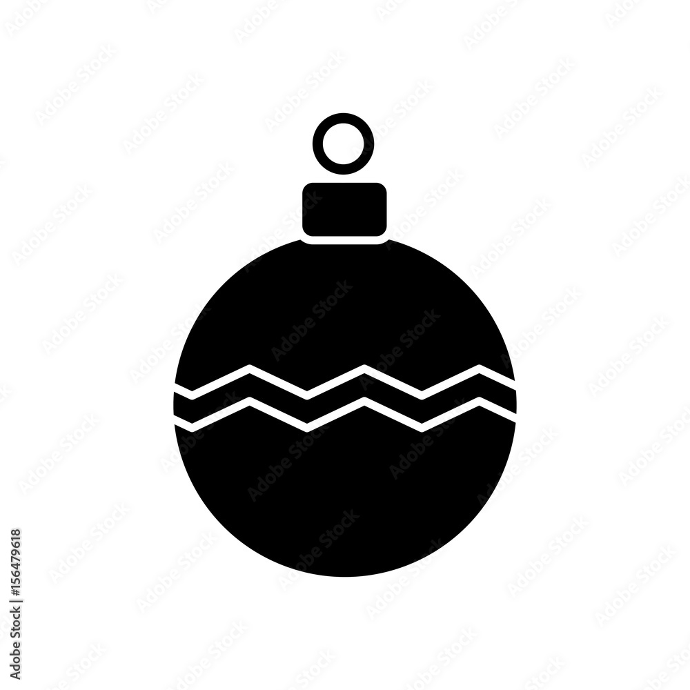 christmas ball icon over white background. vector illustration christmas ball icon over white background. vector illustration