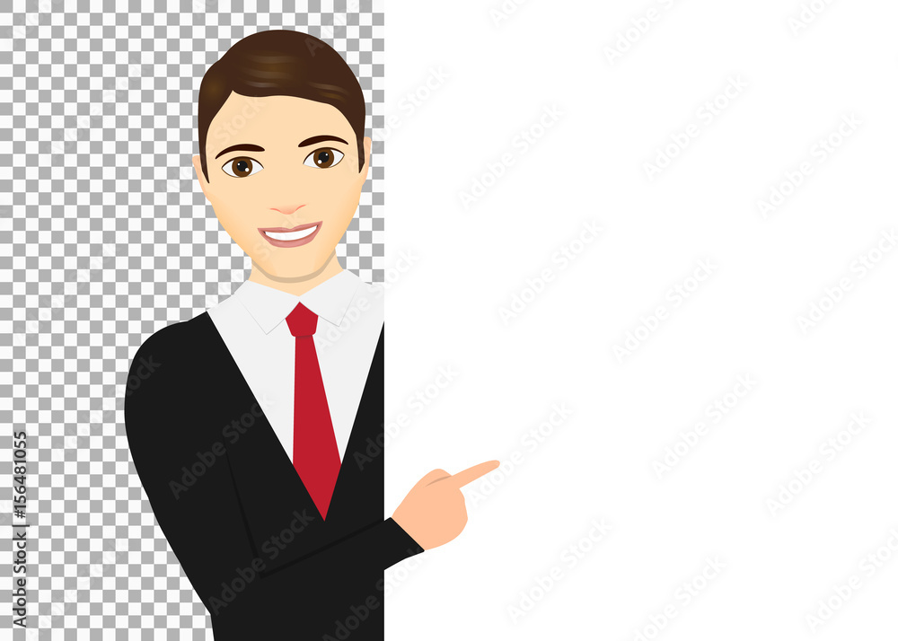 Man pointing her finger up. Male pointing around a sign. Man pointing her finger up. Male pointing around a sign.