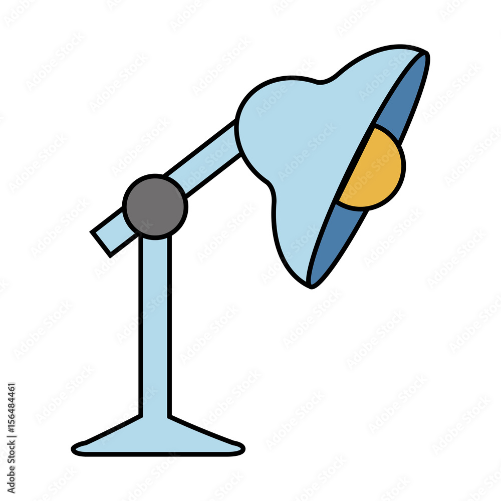 desk lamp icon over white background. vector illustraiton desk lamp icon over white background. vector illustraiton