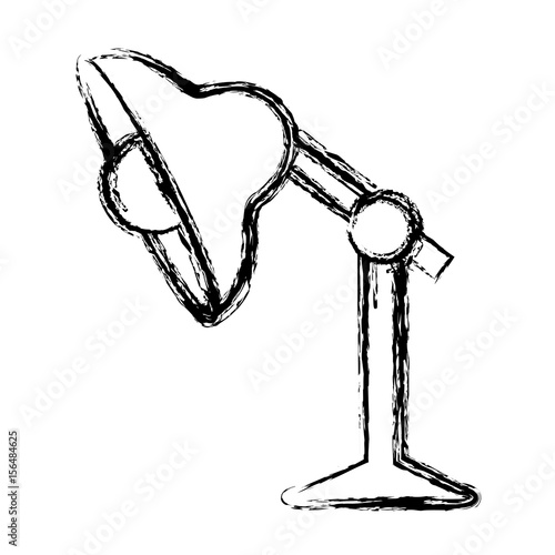 desk lamp icon over white background. vector illustraiton