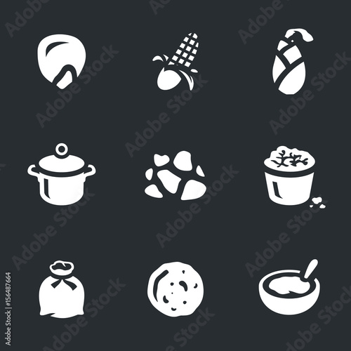 Vector Set of Corn Icons.
