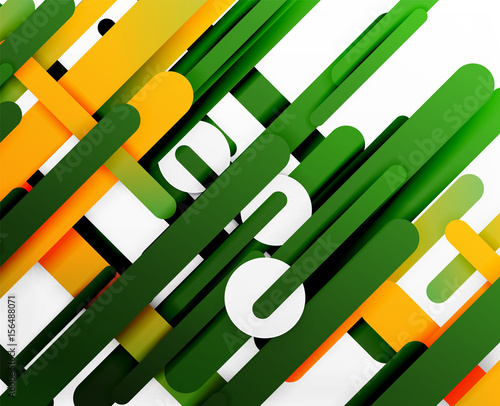 Cut 3d paper color straight lines abstract background