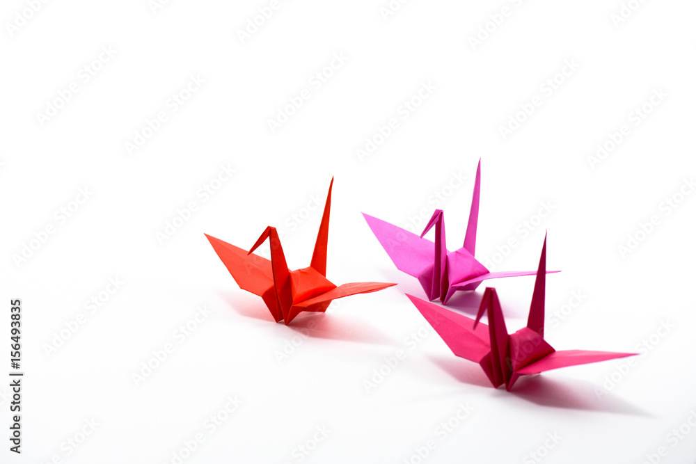 Origami cranes