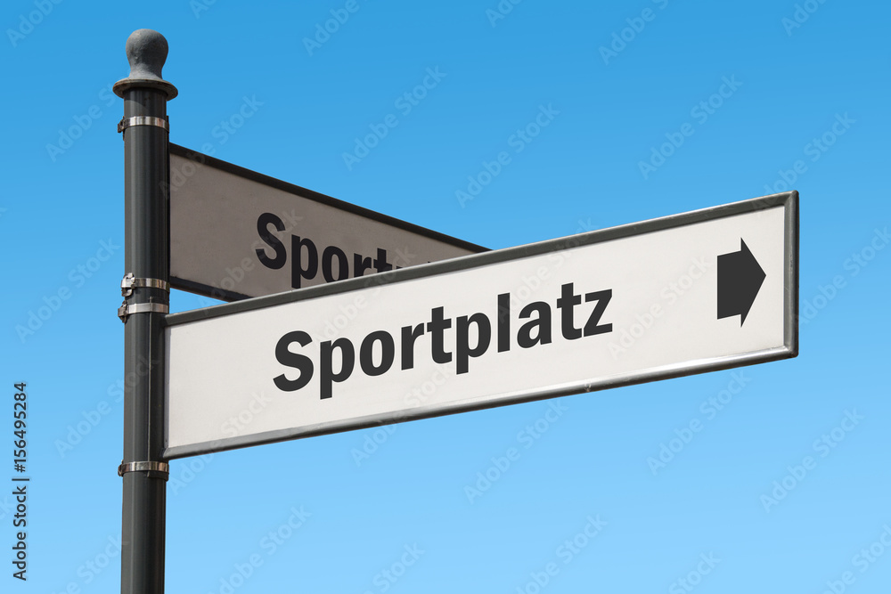 Fototapeta premium Schild 175 - Sportplatz