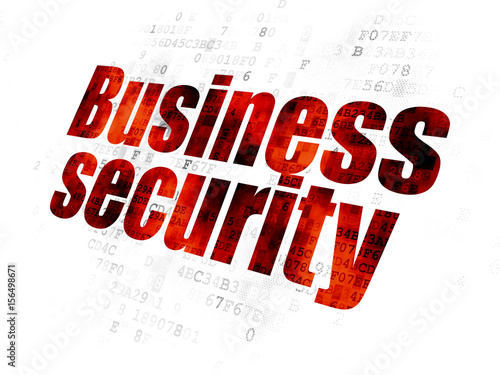 Protection concept  Business Security on Digital background