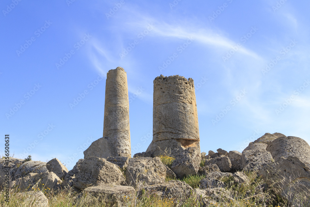 Naklejka premium griechische Tempelruinen