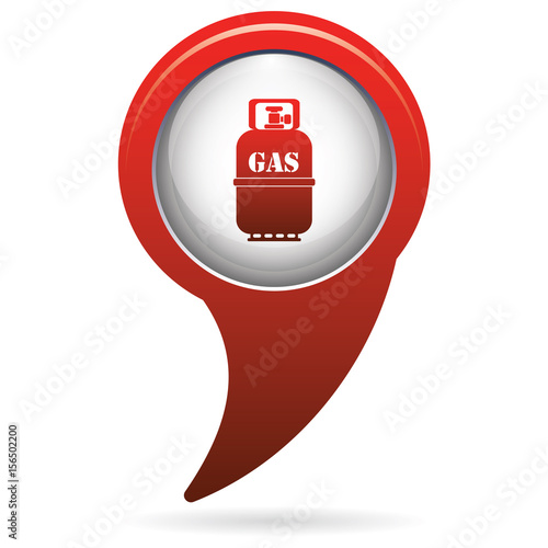 Camping gas bottle icon