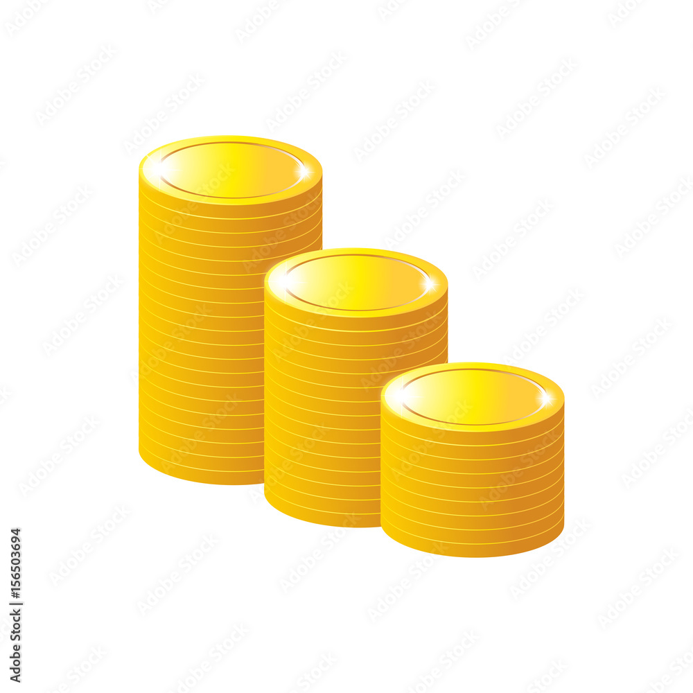 Coin on white background isolated object abstract Coin on white background isolated object abstract