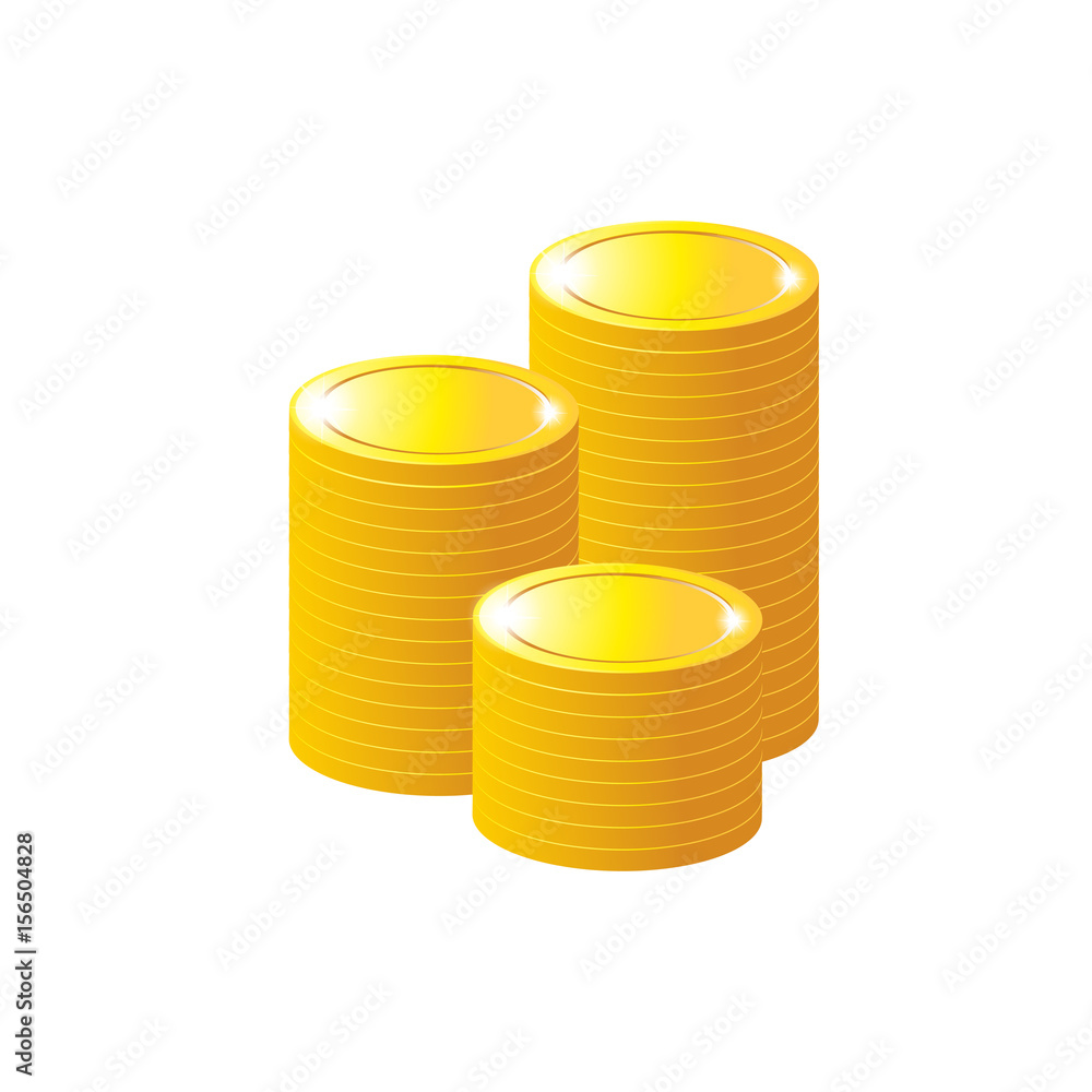 Coin on white background isolated object abstract Coin on white background isolated object abstract