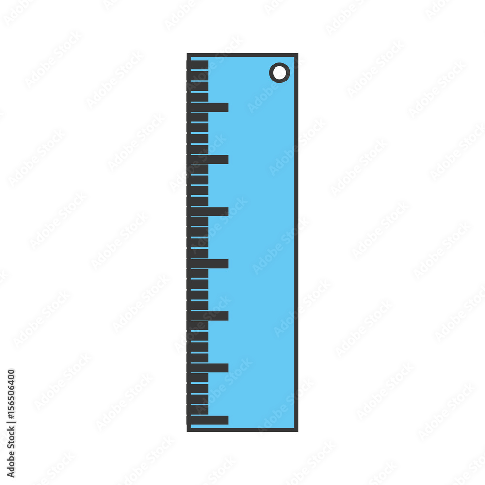 rule school supply icon vector illustration design