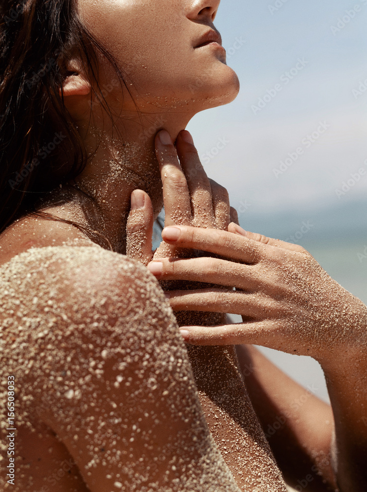 Fototapeta premium Close up of woman hands. Spa vacation concept