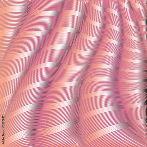 Beautiful vector background with wavy shapes in pink colors. Good for textile, documents, backgrounds, greeting cards.