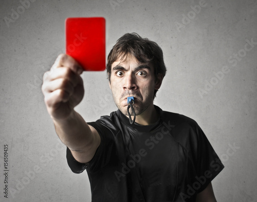Картината върху платно Angry referee