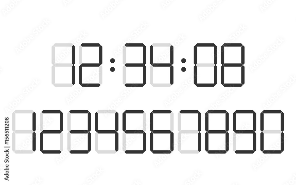 Countdown numbers set Countdown numbers set