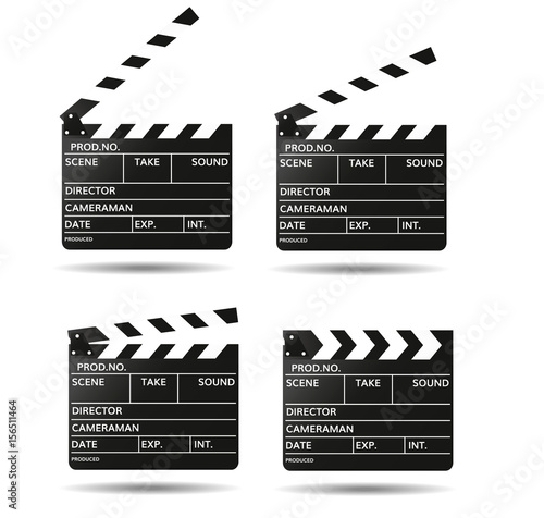 Movie clapper vector 