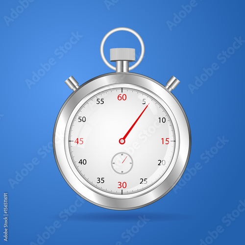 Realistic stopwatch timer vector 