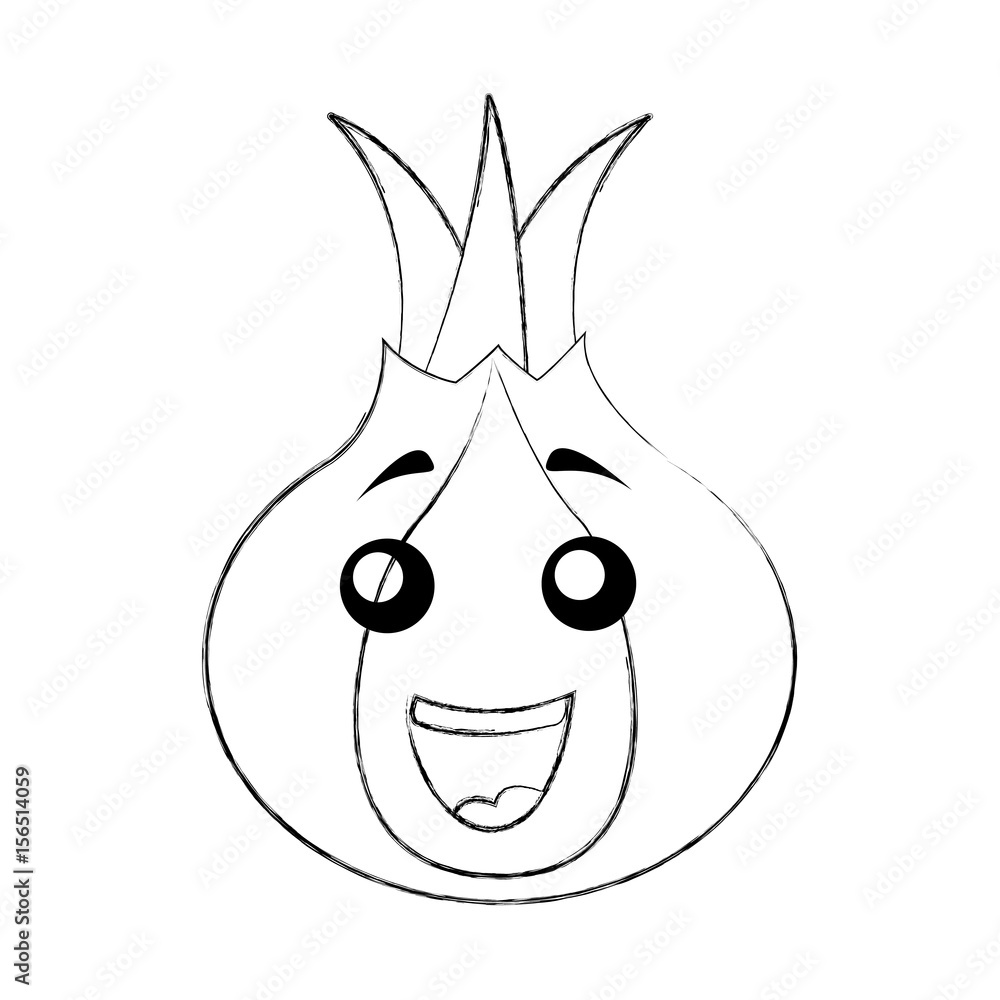 onion vegetable kawaii character vector illustration design onion vegetable kawaii character vector illustration design