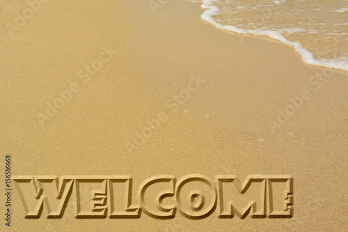 Welcome sands poster