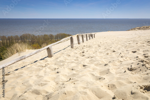 Plakat w ramie National Park Curonian Spit. Nida. Lithuania