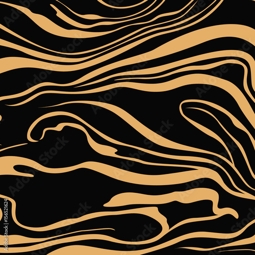 Black and gold vector marbling stains square composition version 2.