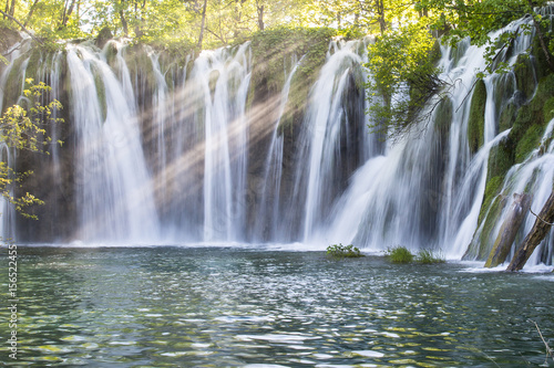 waterfall at   Plitvice Lakes  National Park  Croatia