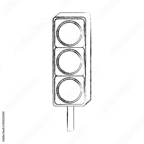traffic light isolated icon vector illustration design