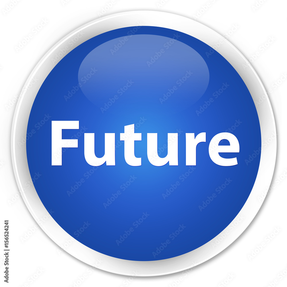 Future premium blue round button Future premium blue round button