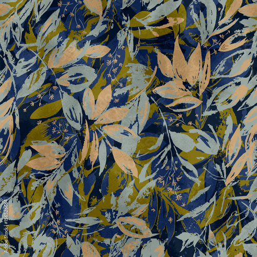 Vivid repeating floral - For easy making seamless pattern use it for filling any contours