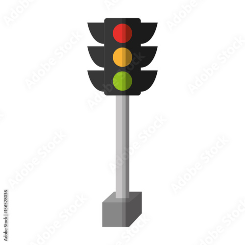 traffic light isolated icon vector illustration design